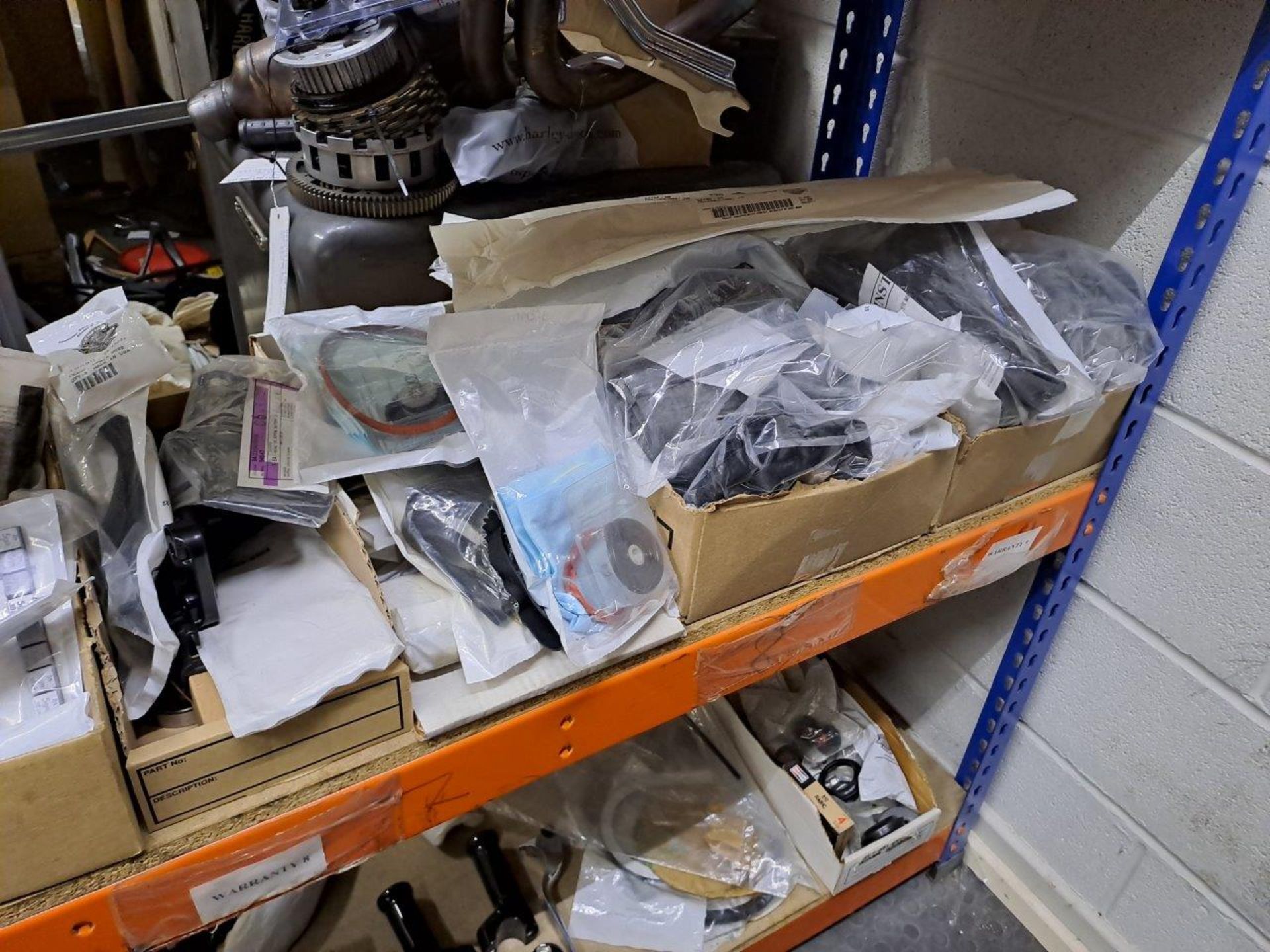 Quantity of Harley Davidson parts, to 3 shelves as pictured - Image 4 of 9