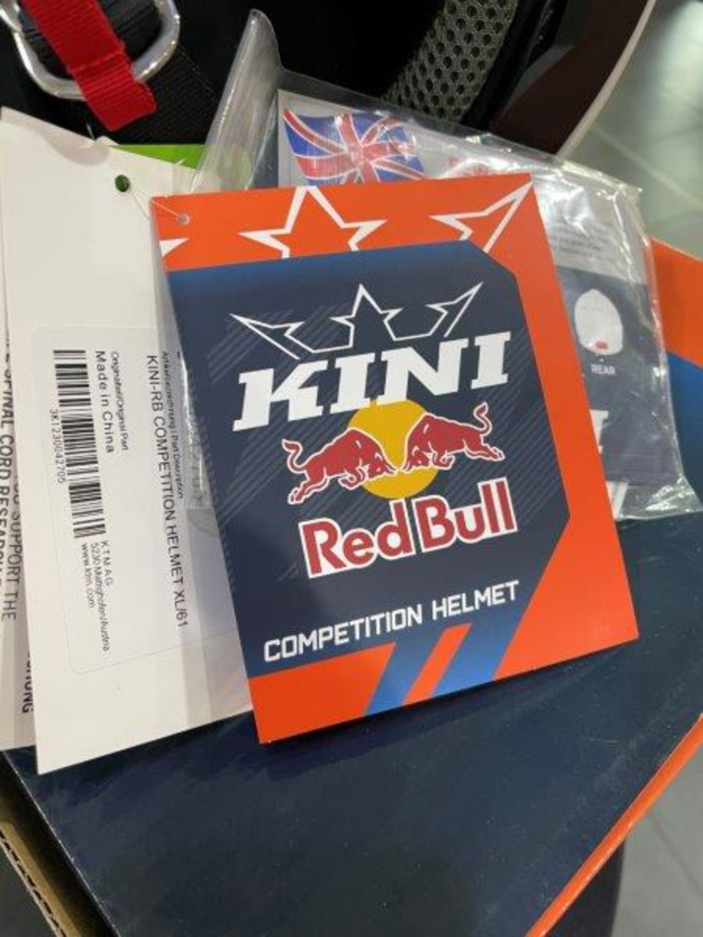 KINI Redbull Autographed Competition Motorbike Helmet - Image 9 of 15