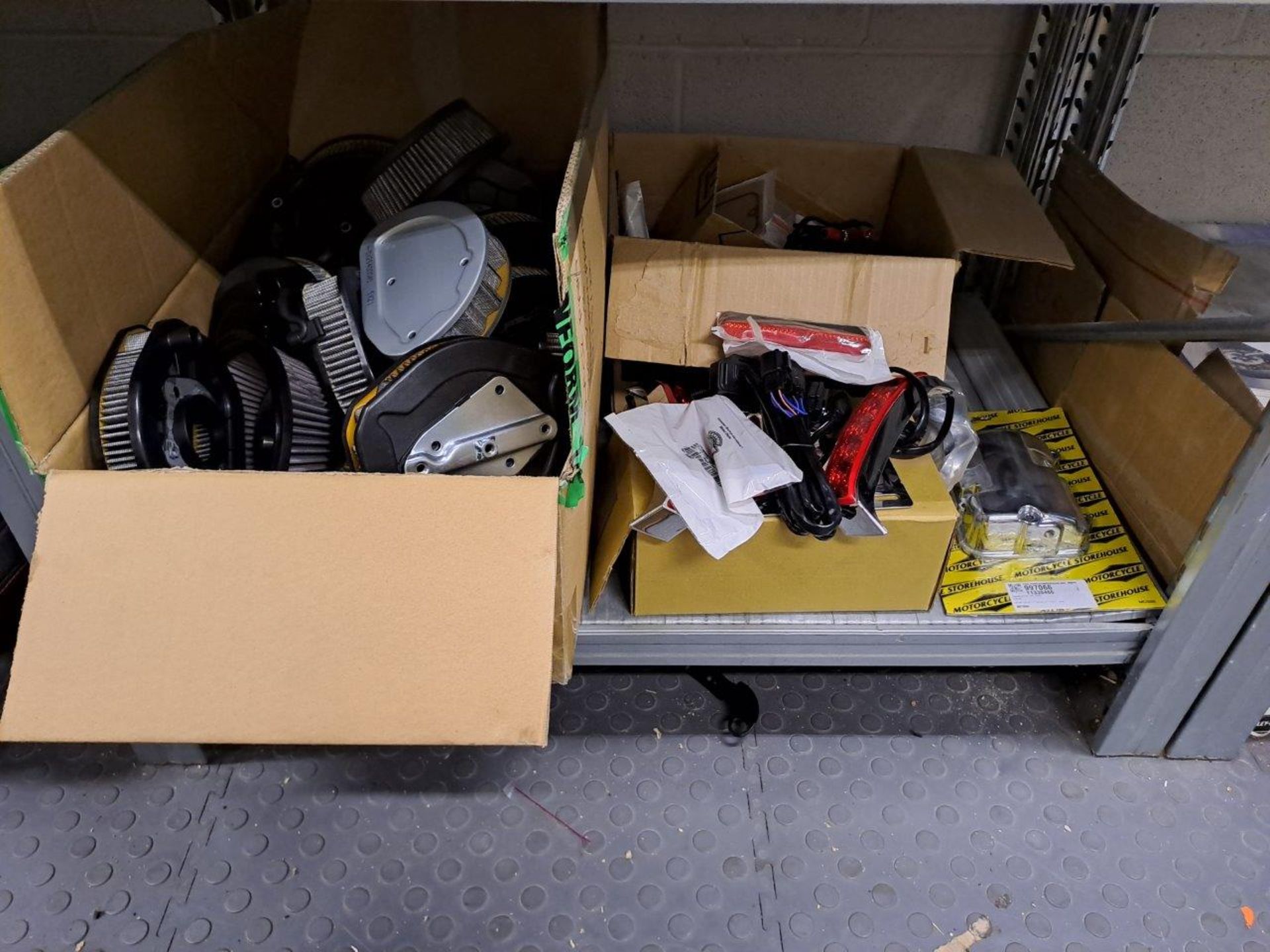 Quantity of Harley Davidson parts, to 4 shelves as pictured - Image 5 of 7
