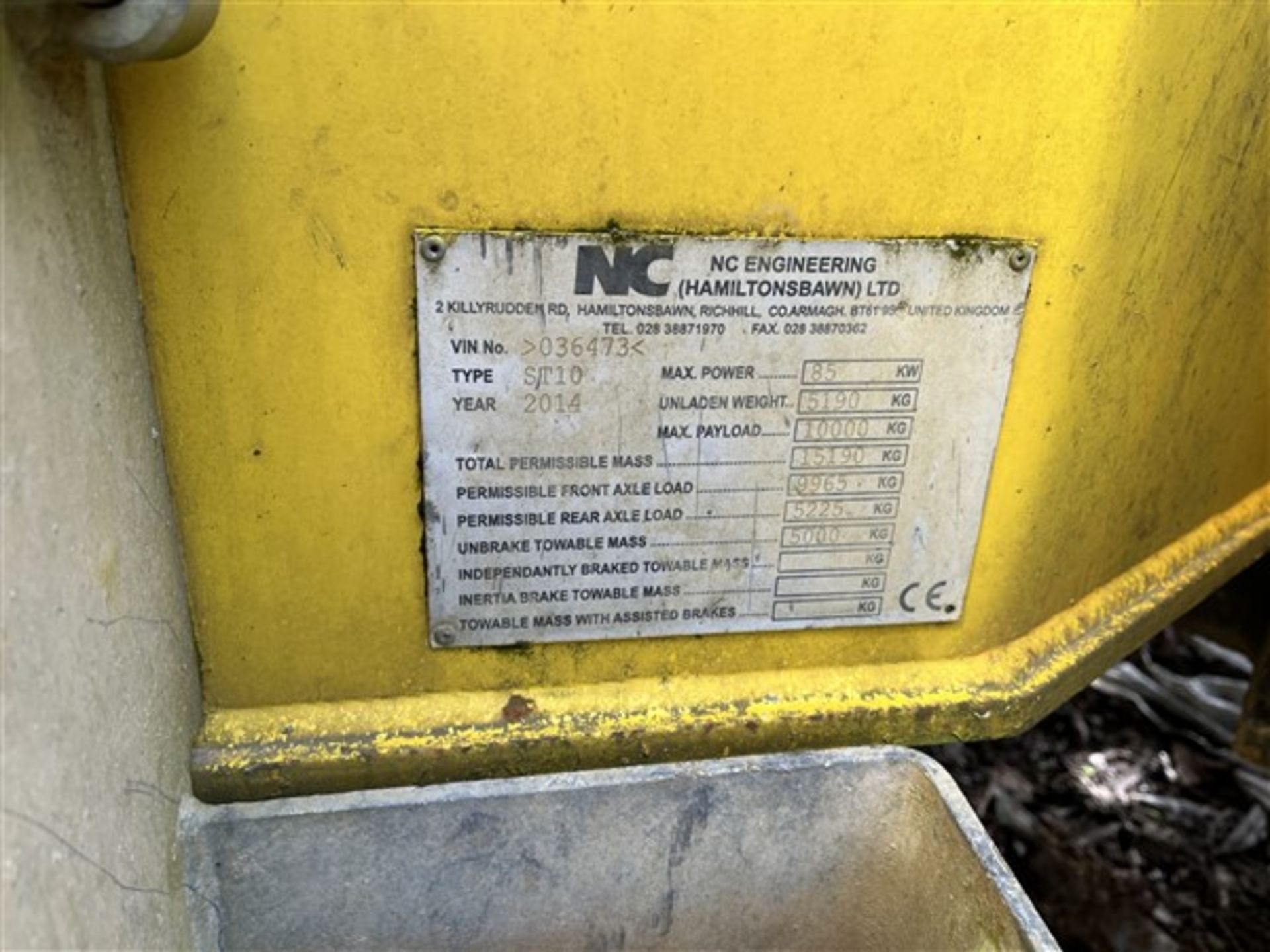 N C Engineering ST10 IOT Dumper (2014) - Image 7 of 8