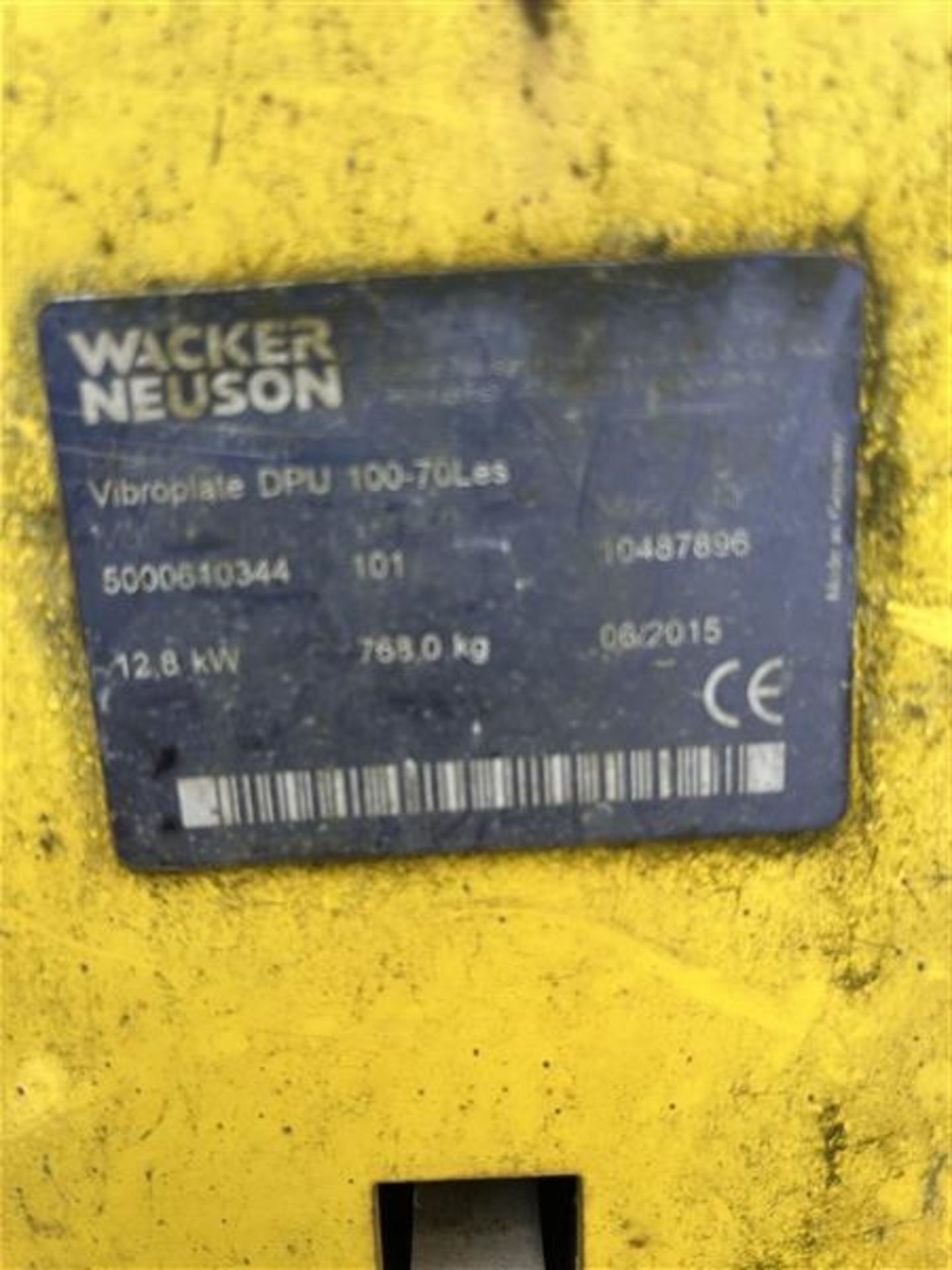 Wacker Neuson DPU100-70 LES Vibroplate (2015) - Image 3 of 6