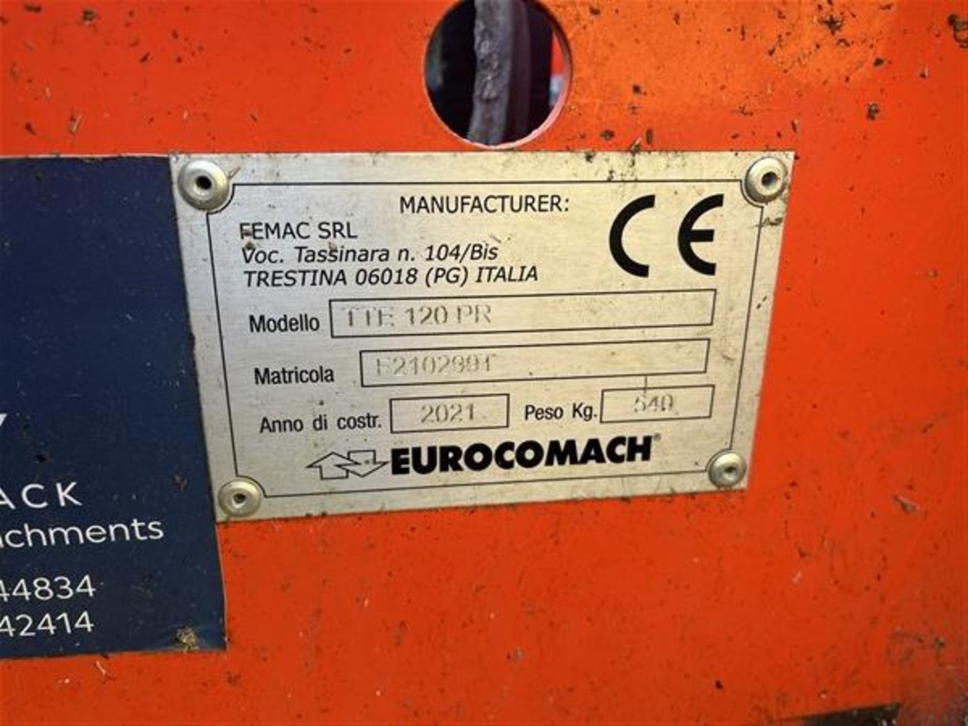 Euro Comach TTE120PR 13 Ton Flail (2021) - Image 3 of 4