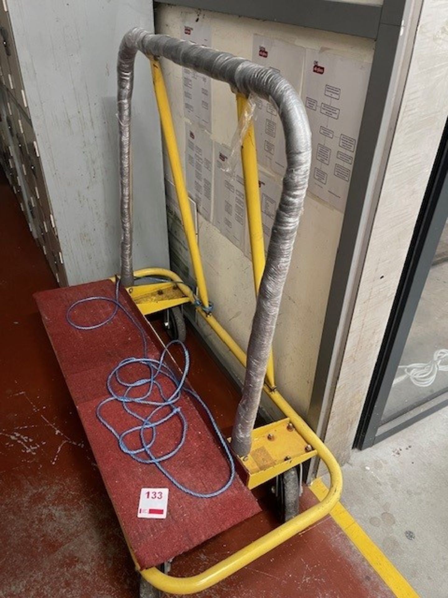 Yellow single sided stillage, 1.2m x 600mm