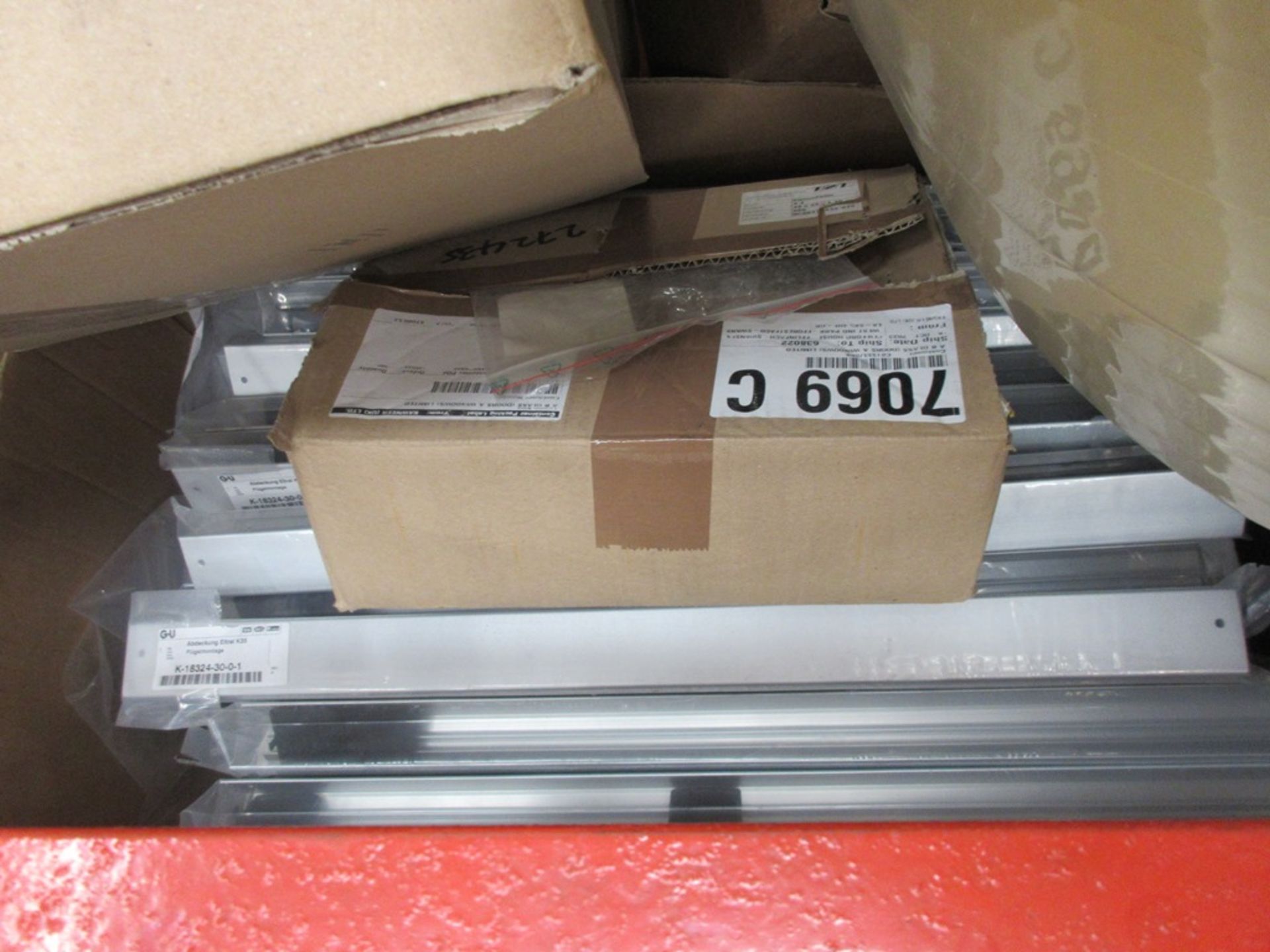 Two crates of assorted insulating foam, beading, etc. - Image 10 of 11