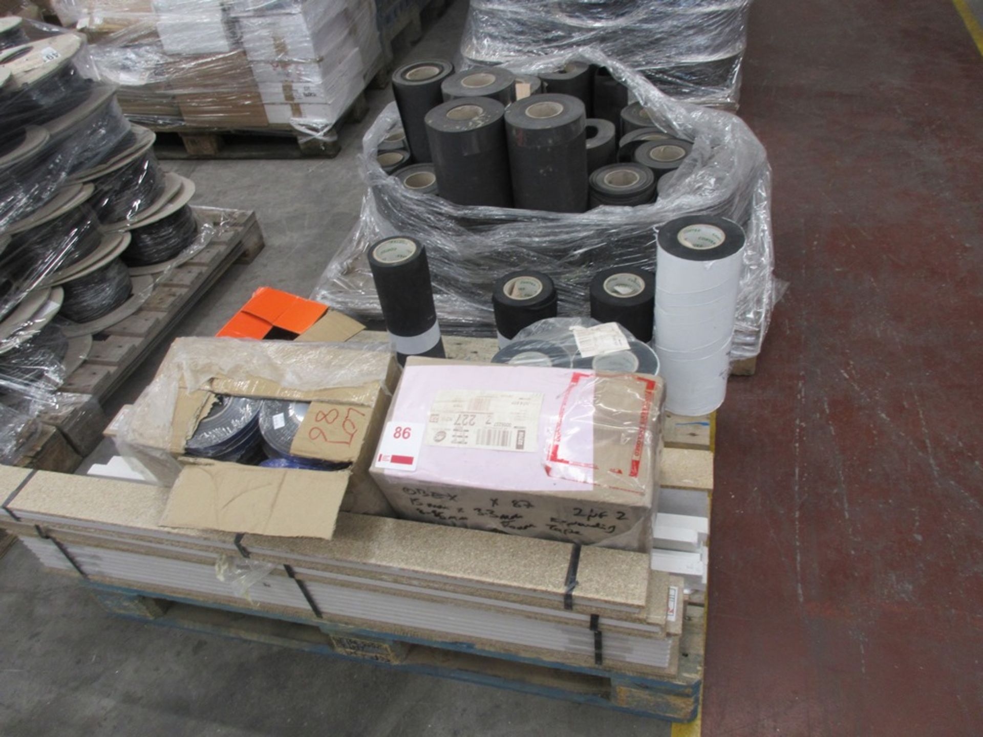 Two pallets of assorted membranes etc