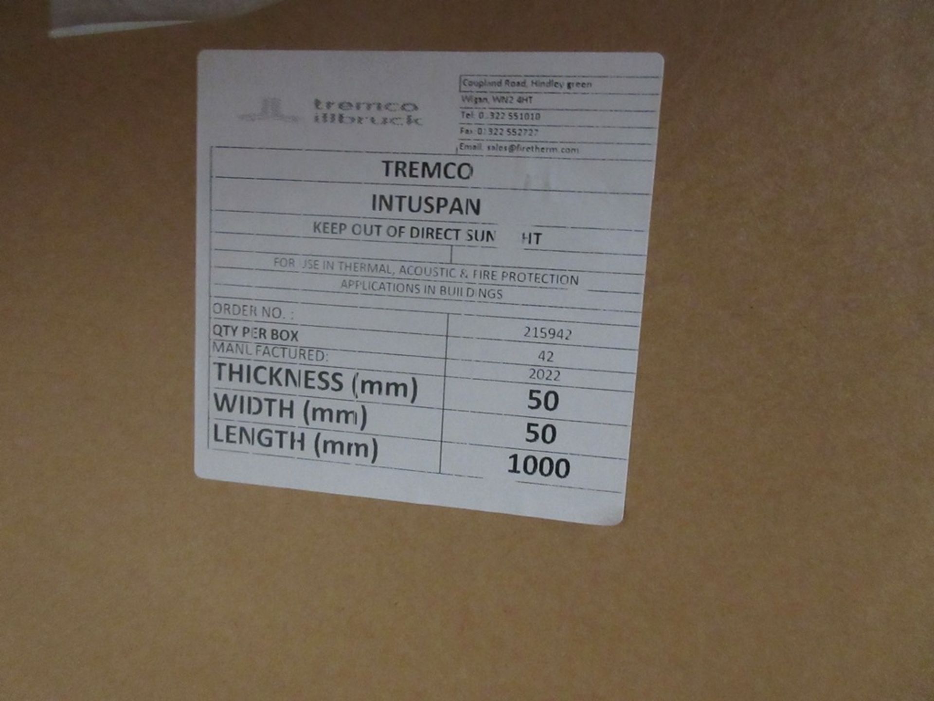 Two boxes of Tremco Intuspan, 1000 x 50 x 50mm - Image 4 of 5