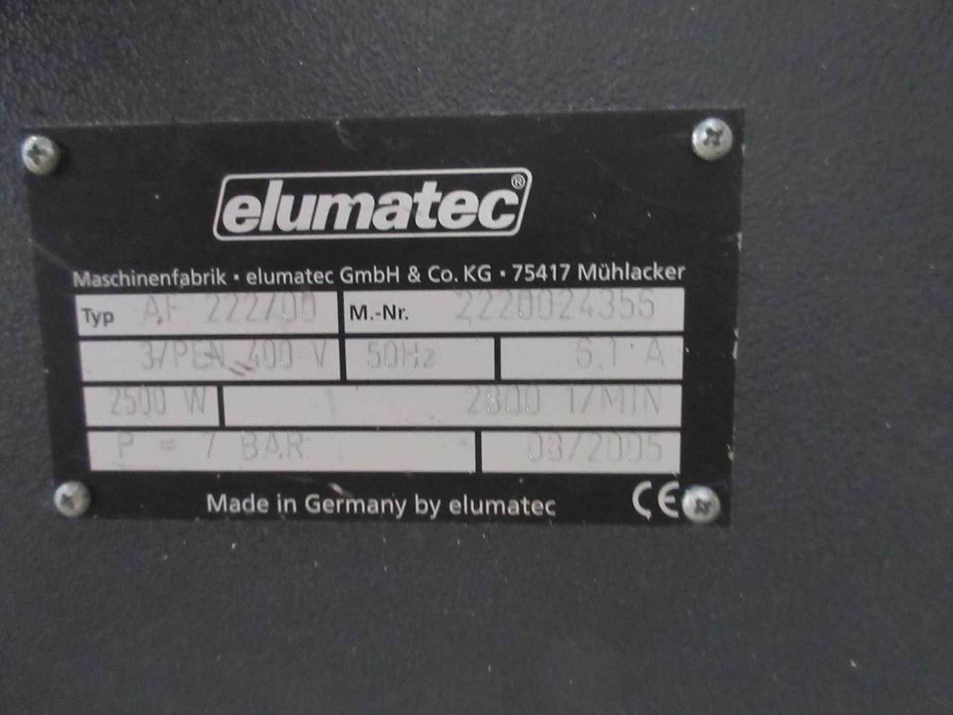 Elumatec AF222/00 End milling machine (2005) - Bild 5 aus 6