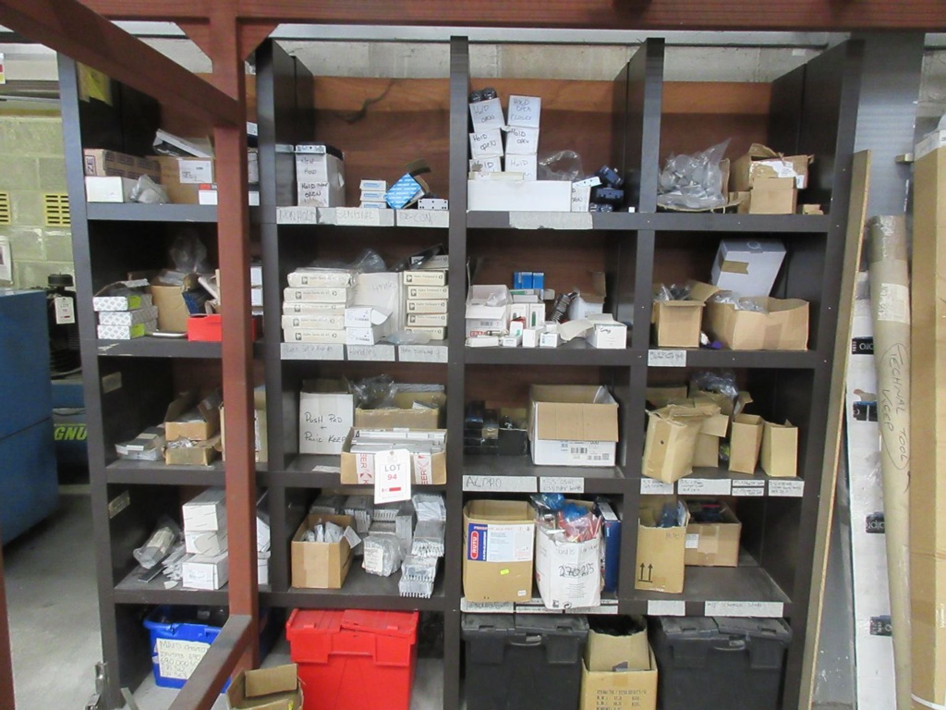 Twenty shelves of window fixings