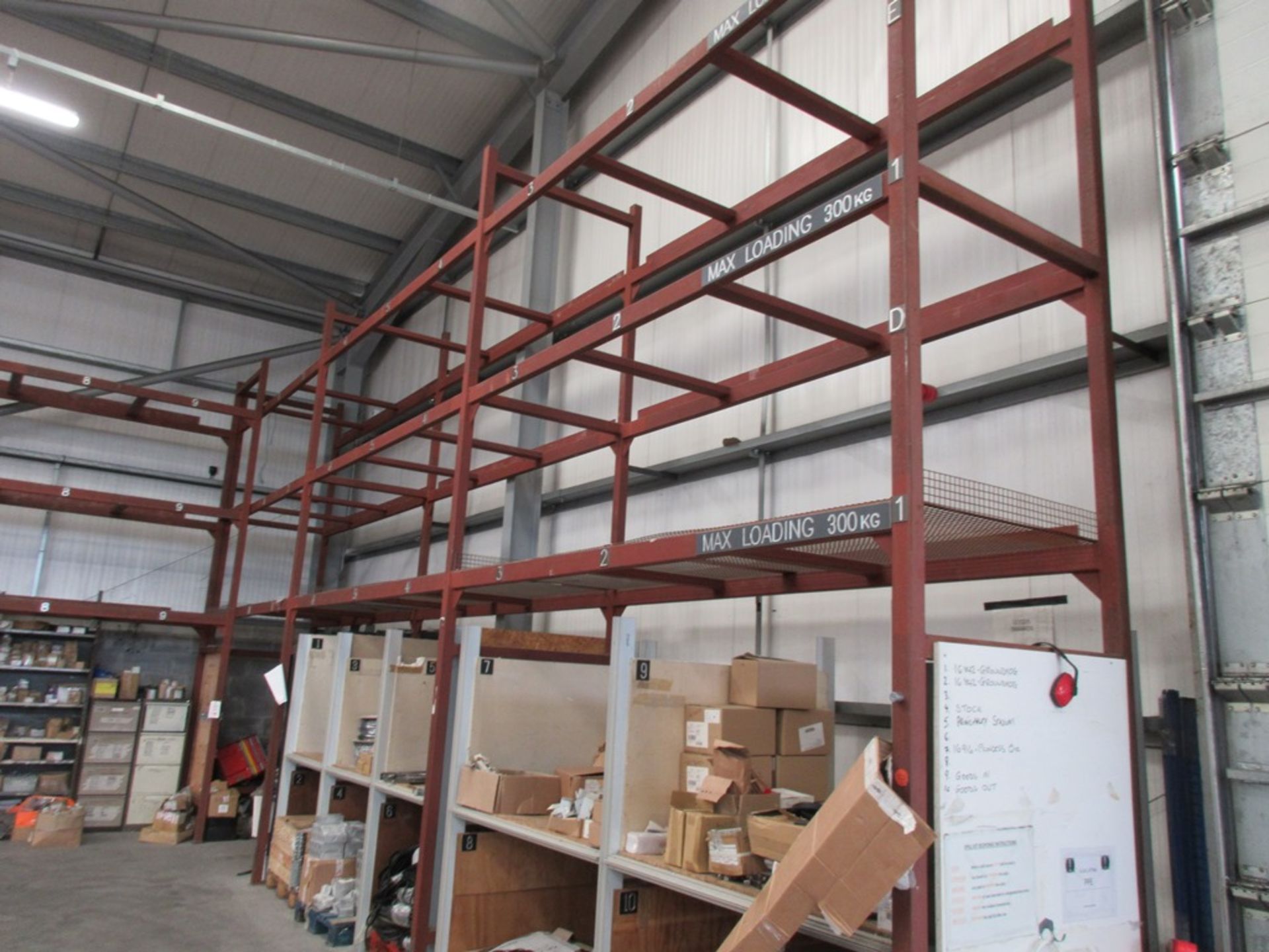 Two 3-bays steel pallet stores racking - Image 5 of 6