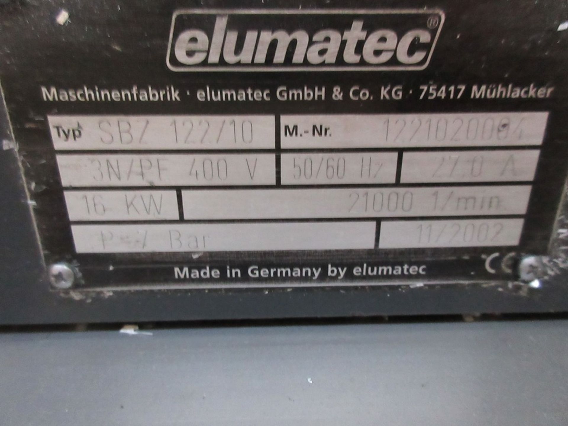 Elumatec SBZ122/10 CNC Profile machining centre (2002) - Image 12 of 16