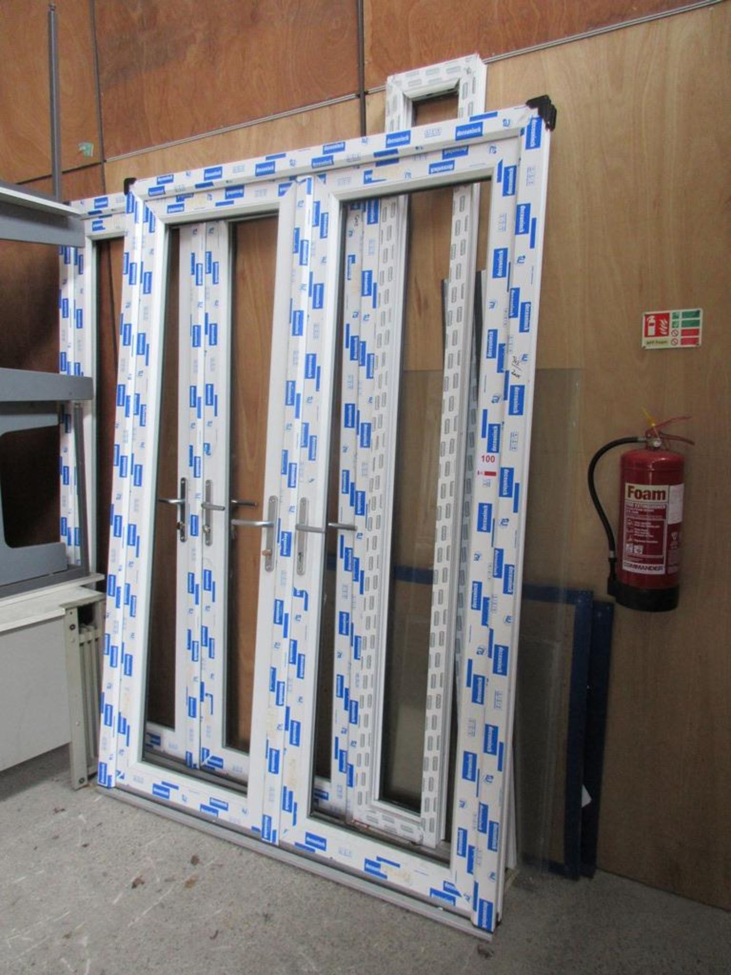 Two French doors (frames only)