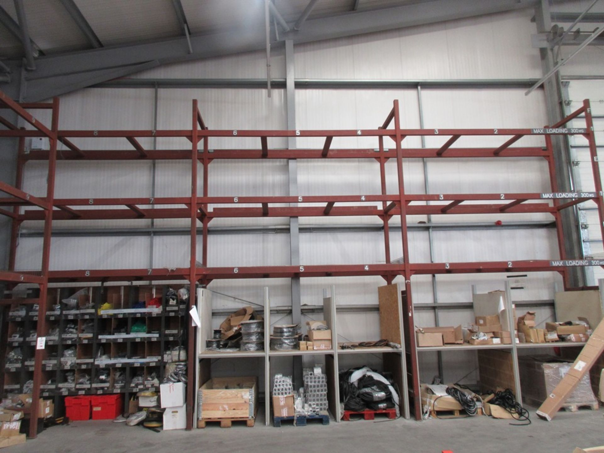 Two 3-bays steel pallet stores racking - Image 4 of 6