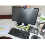Erita Desktop PC, flat screen monitor