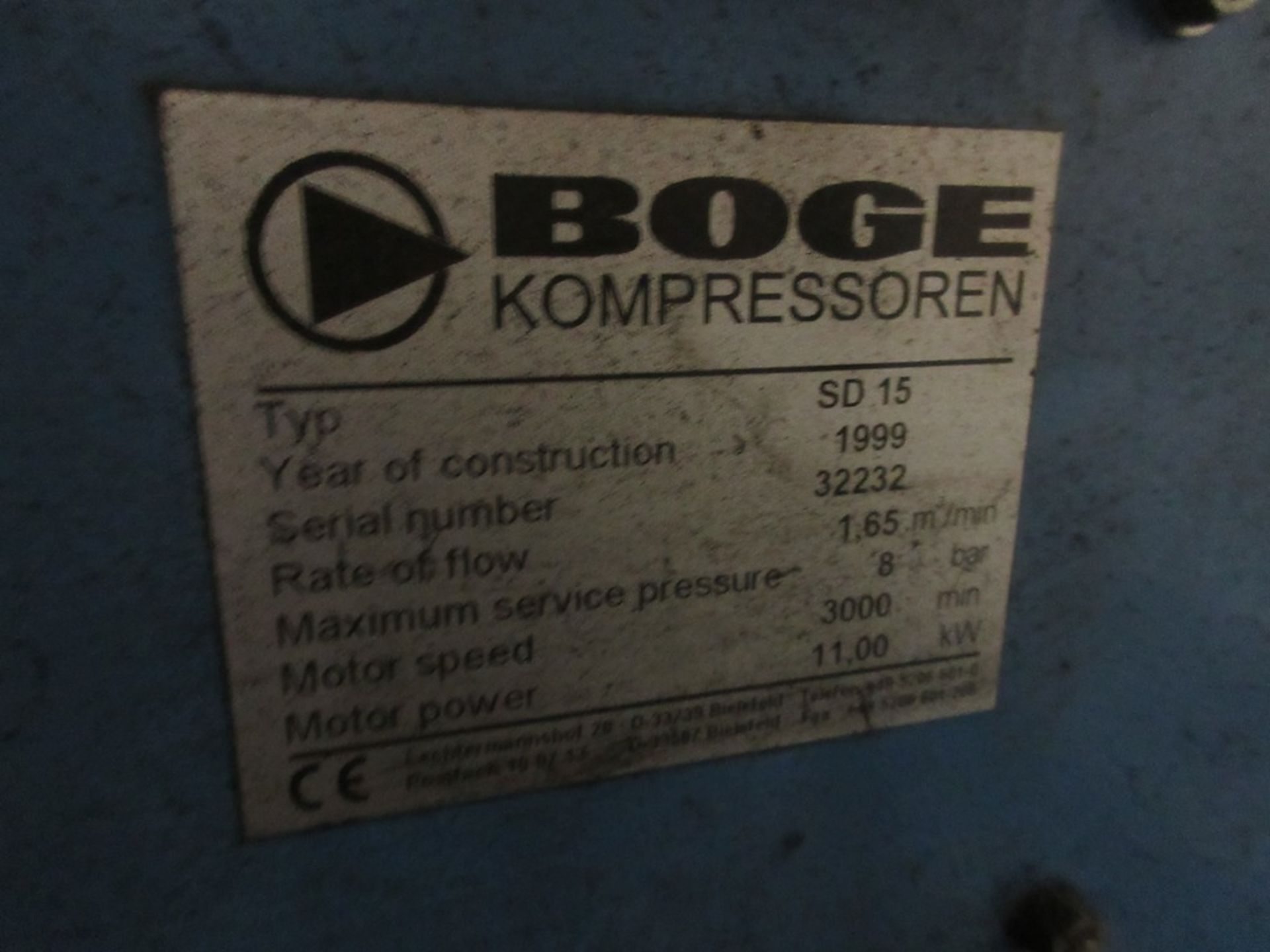 Boge Kompressor SD15 Packaged air compressor (1999) - Image 6 of 10