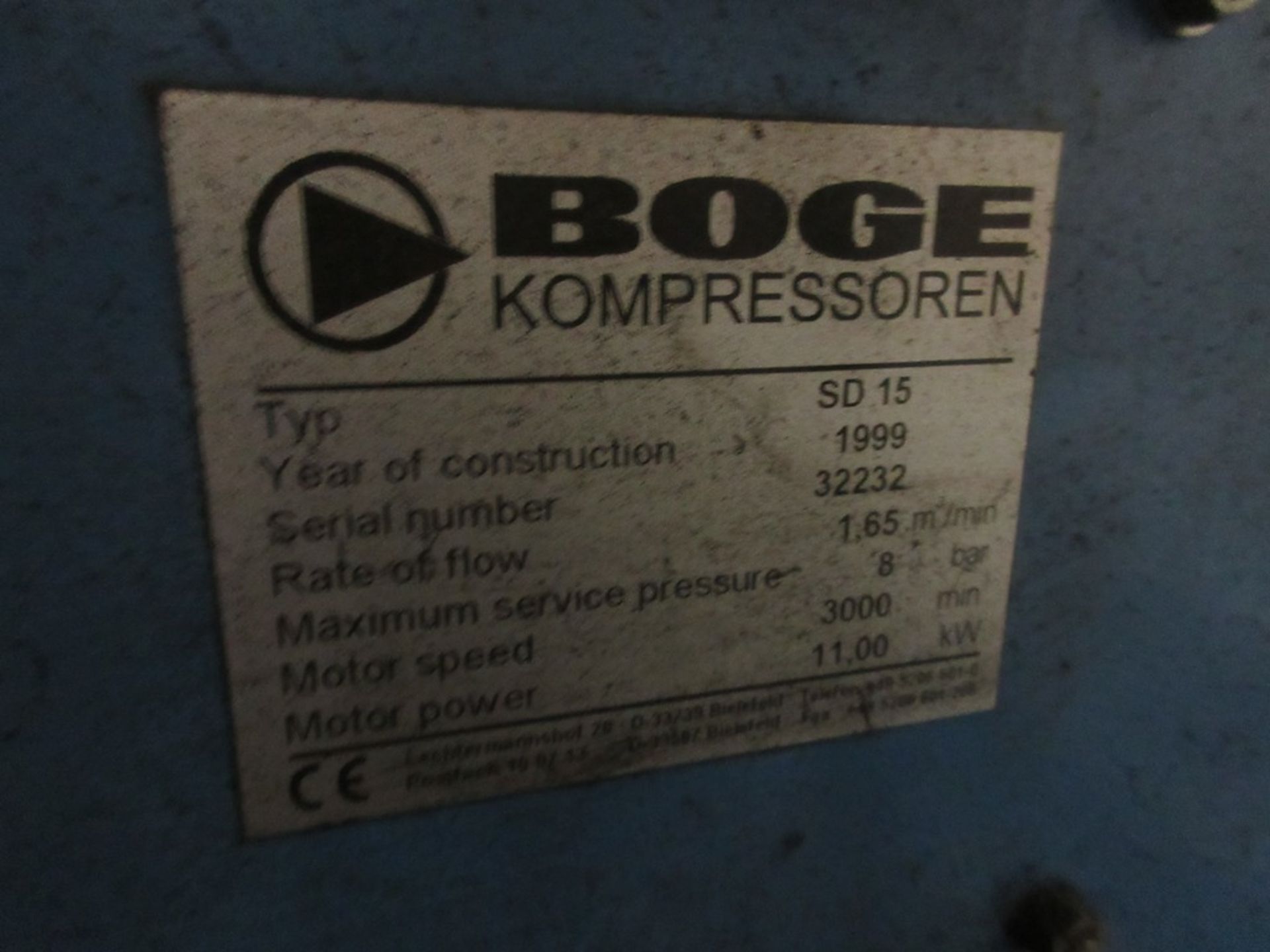 Boge Kompressor SD15 Packaged air compressor (1999) - Bild 6 aus 10