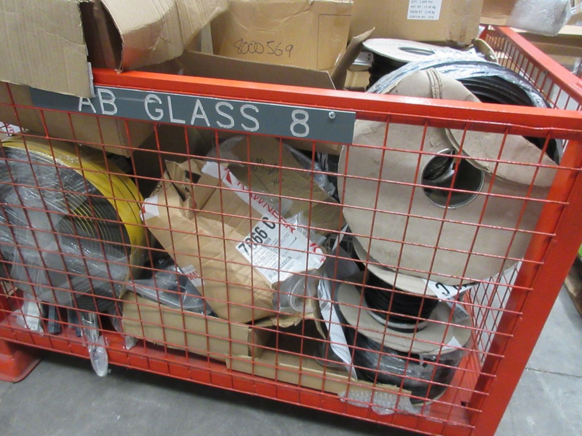 Two crates of assorted insulating foam, beading, etc. - Image 3 of 11