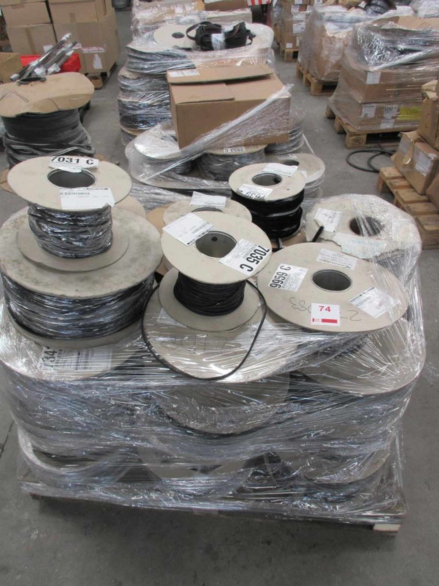 Four pallets of assorted reels of beading