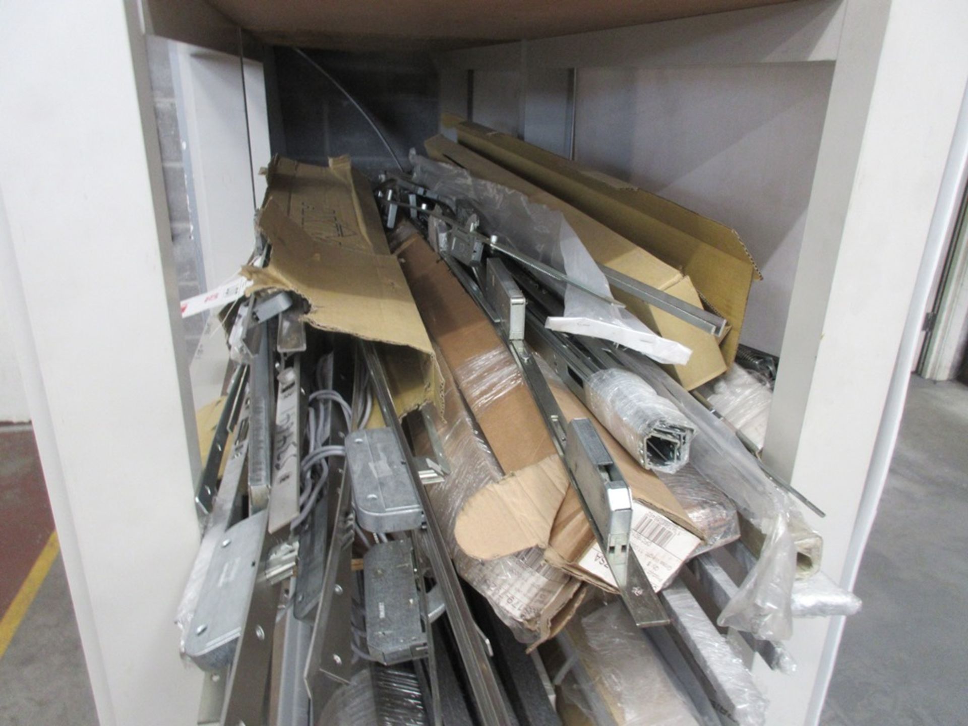Quantity of assorted steel rods, window fittings, foam strips etc. - Image 2 of 7