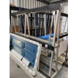 Two aluminium stillages