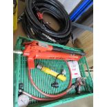 Hydraulic pump cylinder and hoses