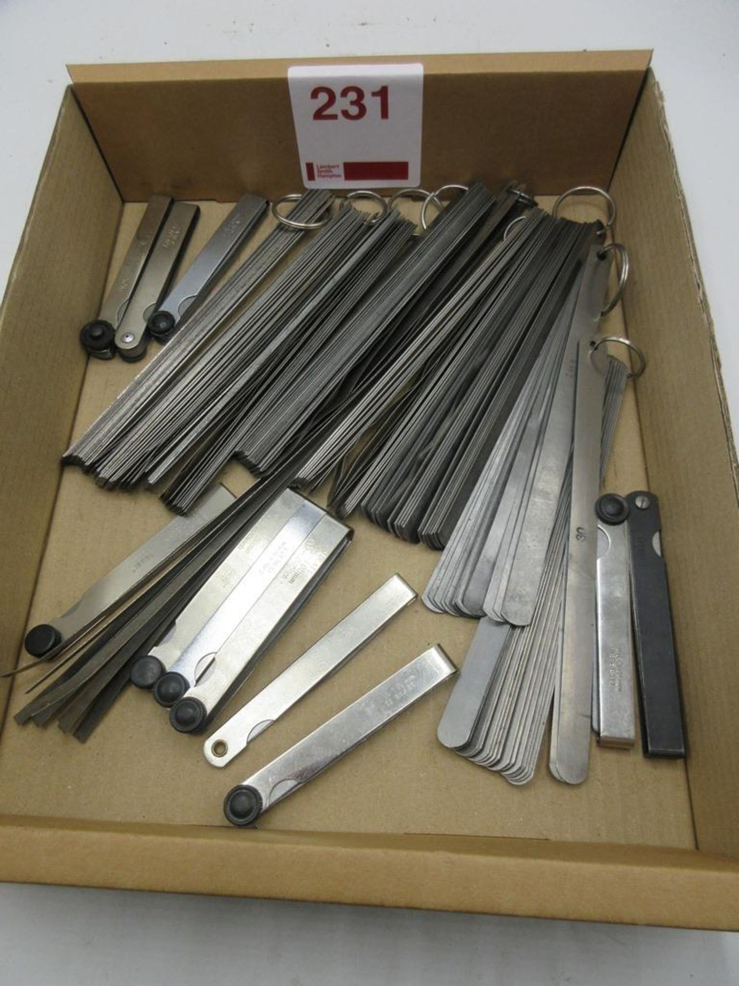 Qty various feeler gauges