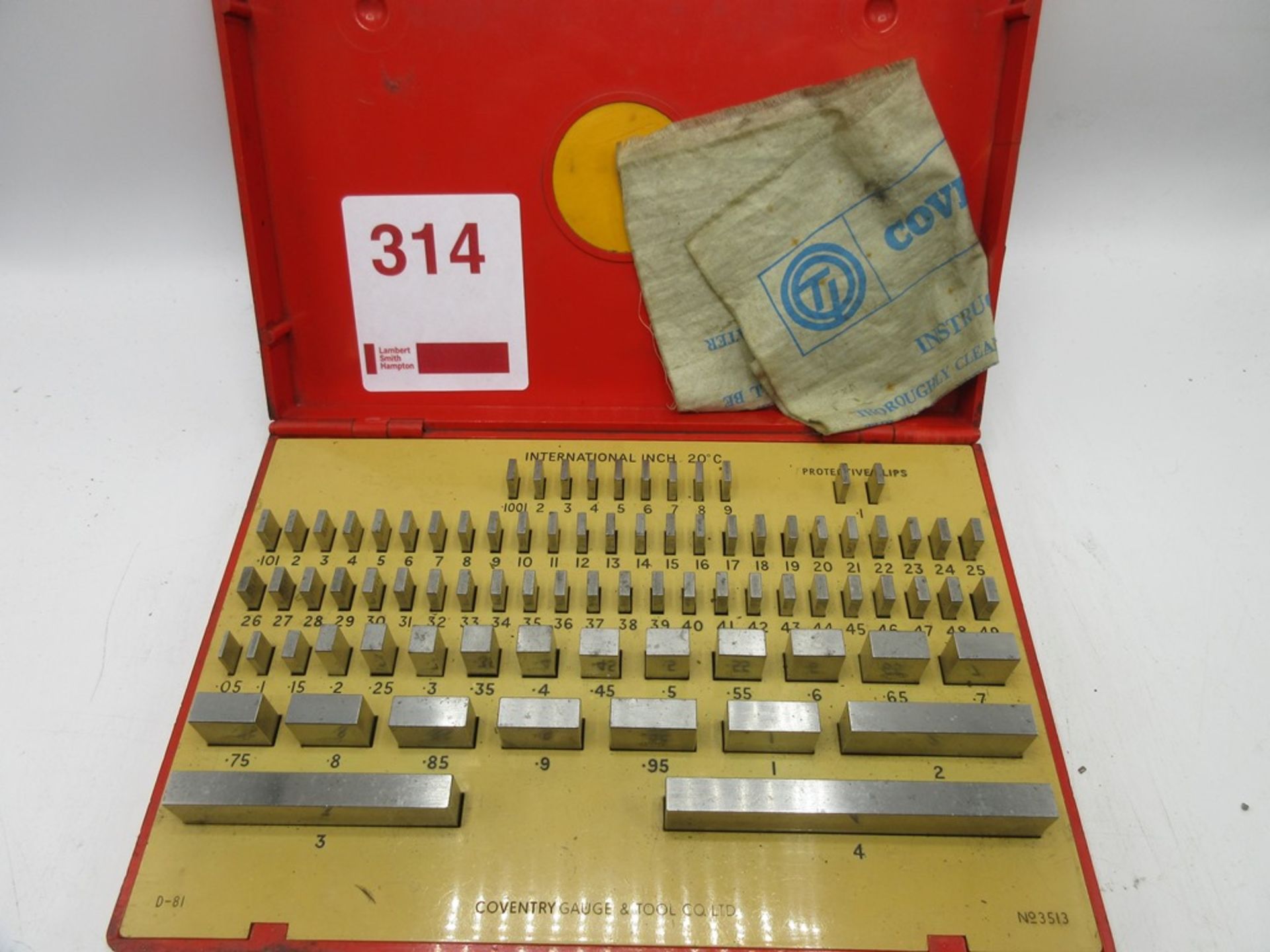 Imperial slip gauge set