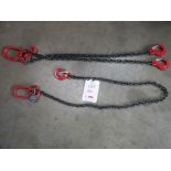 Two lifting chains
