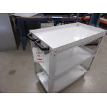 Mobile work trolley with drawer