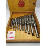 Box of adjustable reamers