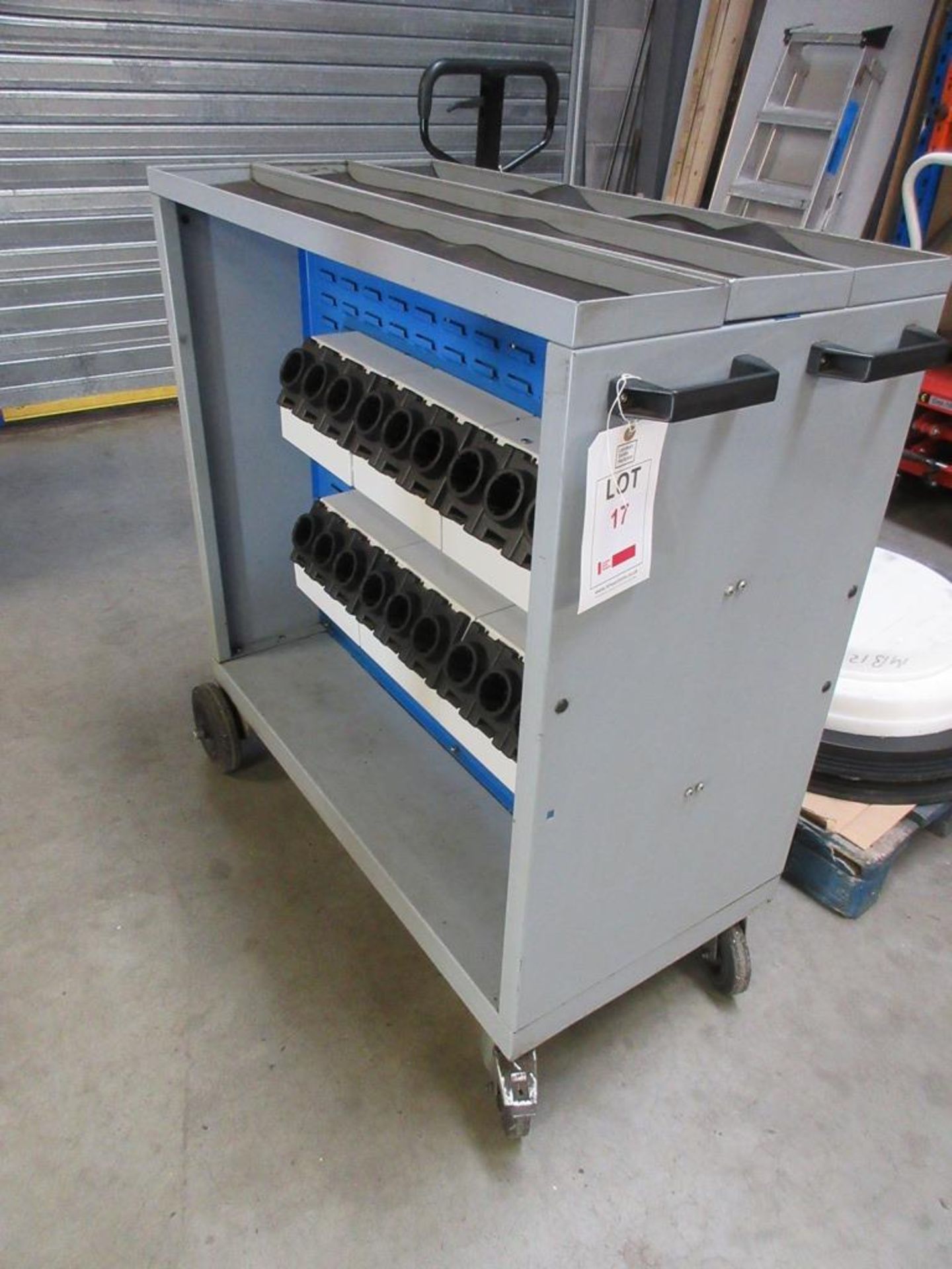 Double sided Tool holder trolley