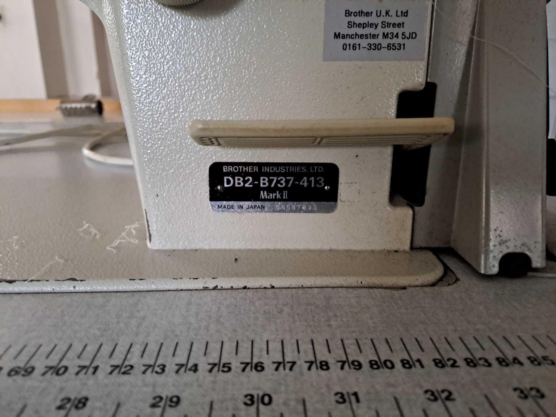 Brother DB2-B737-413 Sewing Machine - Image 3 of 6