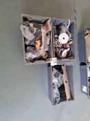 Three boxes of textile sundries