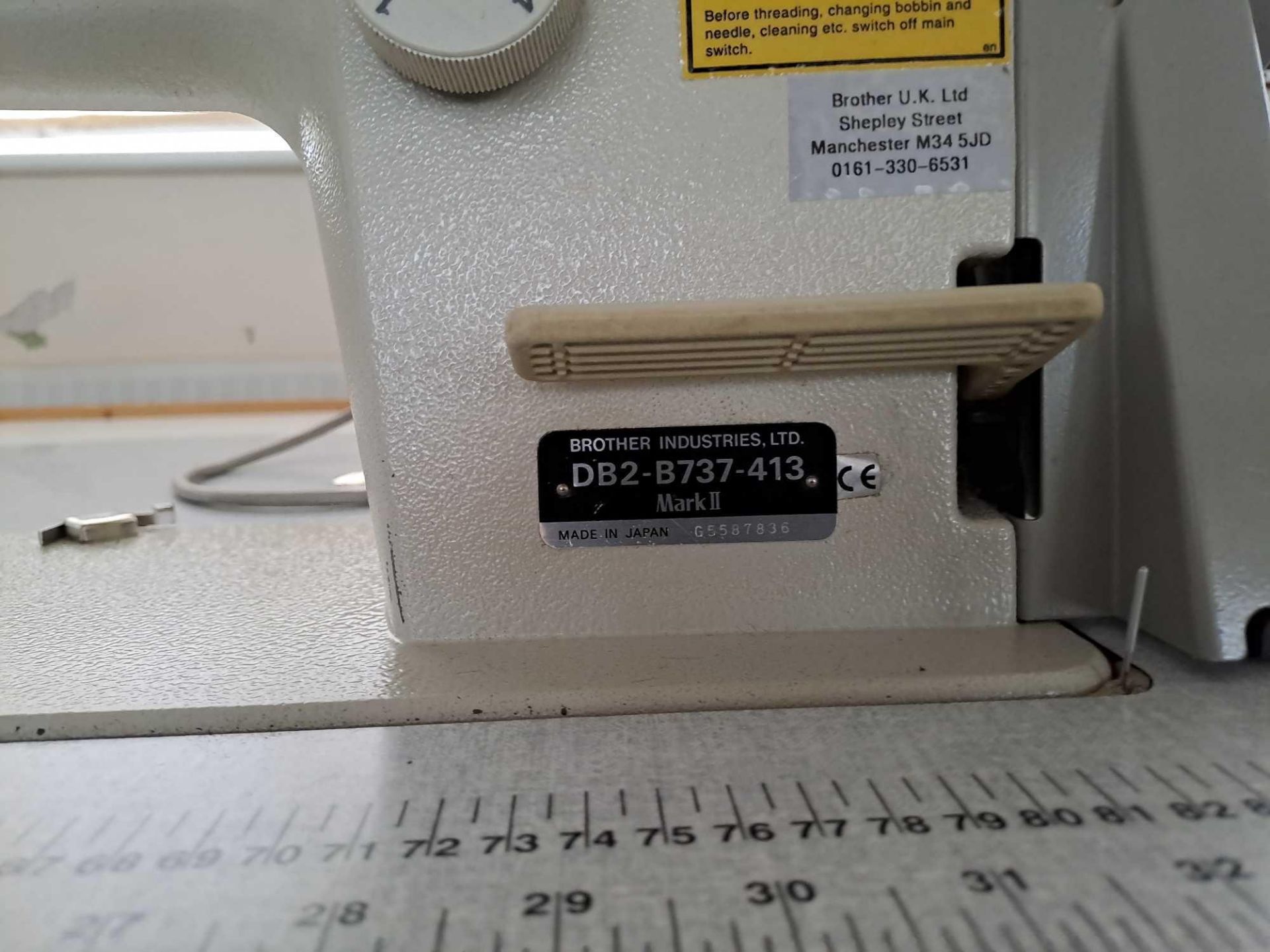 Brother DB2-B737-413 Sewing Machine - Bild 3 aus 5
