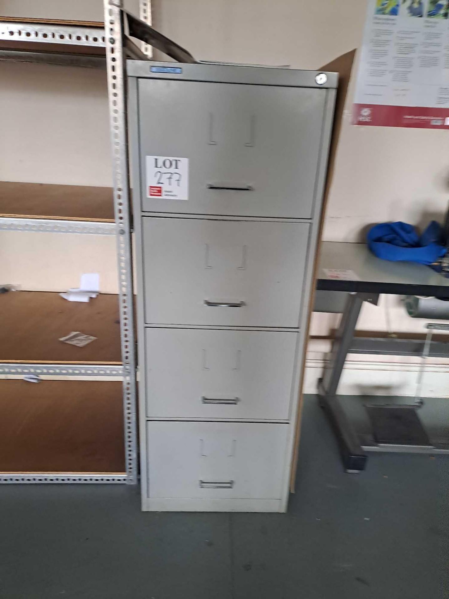 Four adjustable racks & 1 filing cabinet - Image 3 of 4