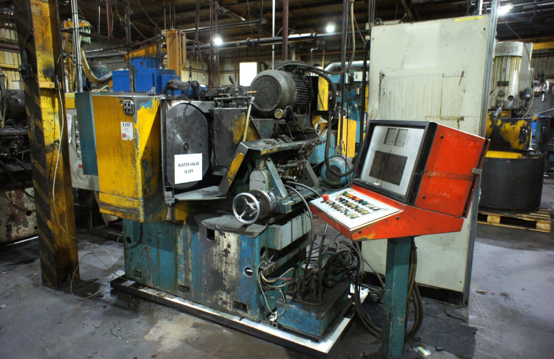 Englander & Beyer rotary surface grinder, Serial no. 583-255 with 25" magnetic chuck, tilt +/-5° (