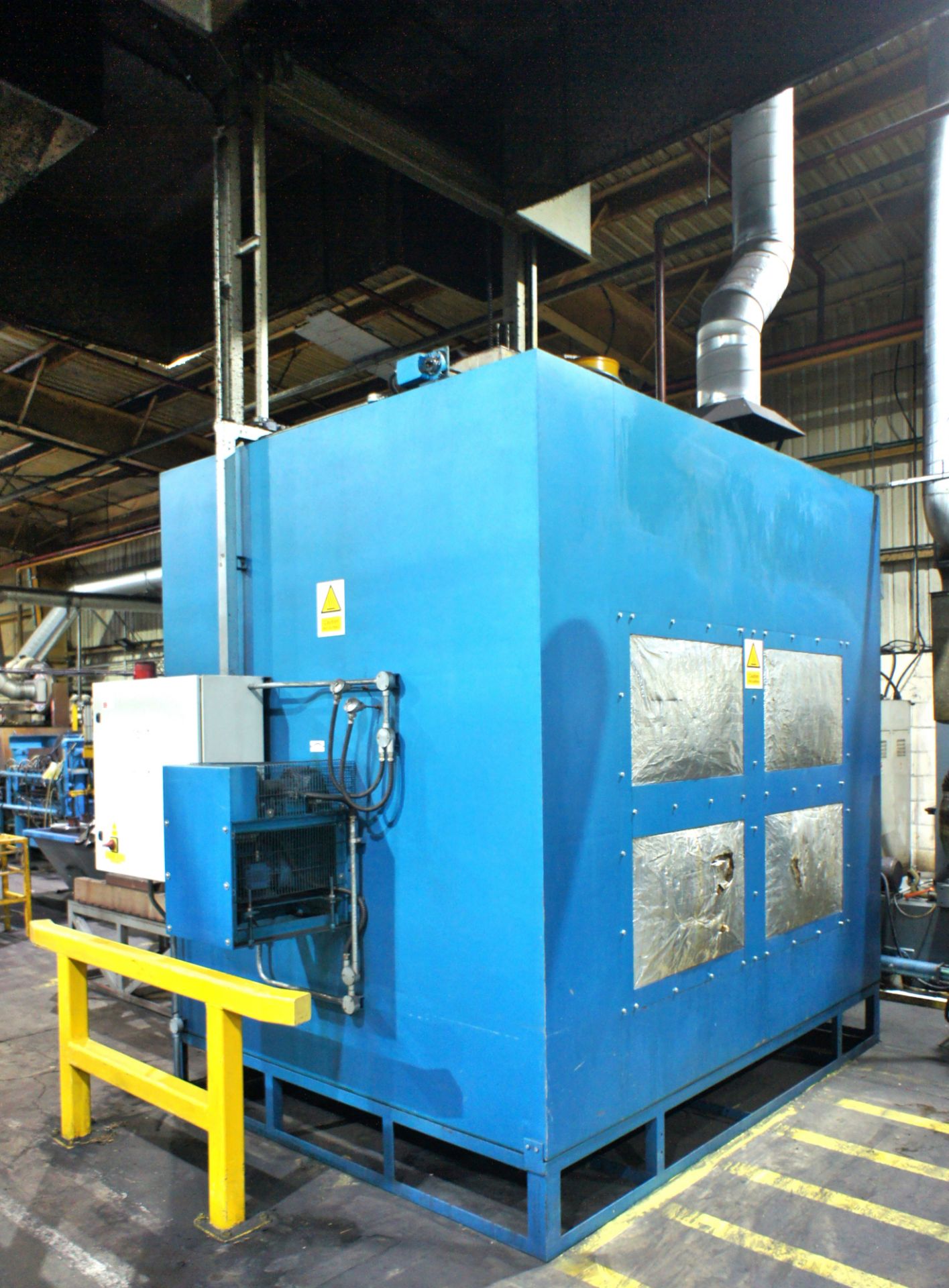 Alltherm Eng Ltd forced air heat treatment oven, natural gas (350kW) max temp 550°c with steel - Image 3 of 9
