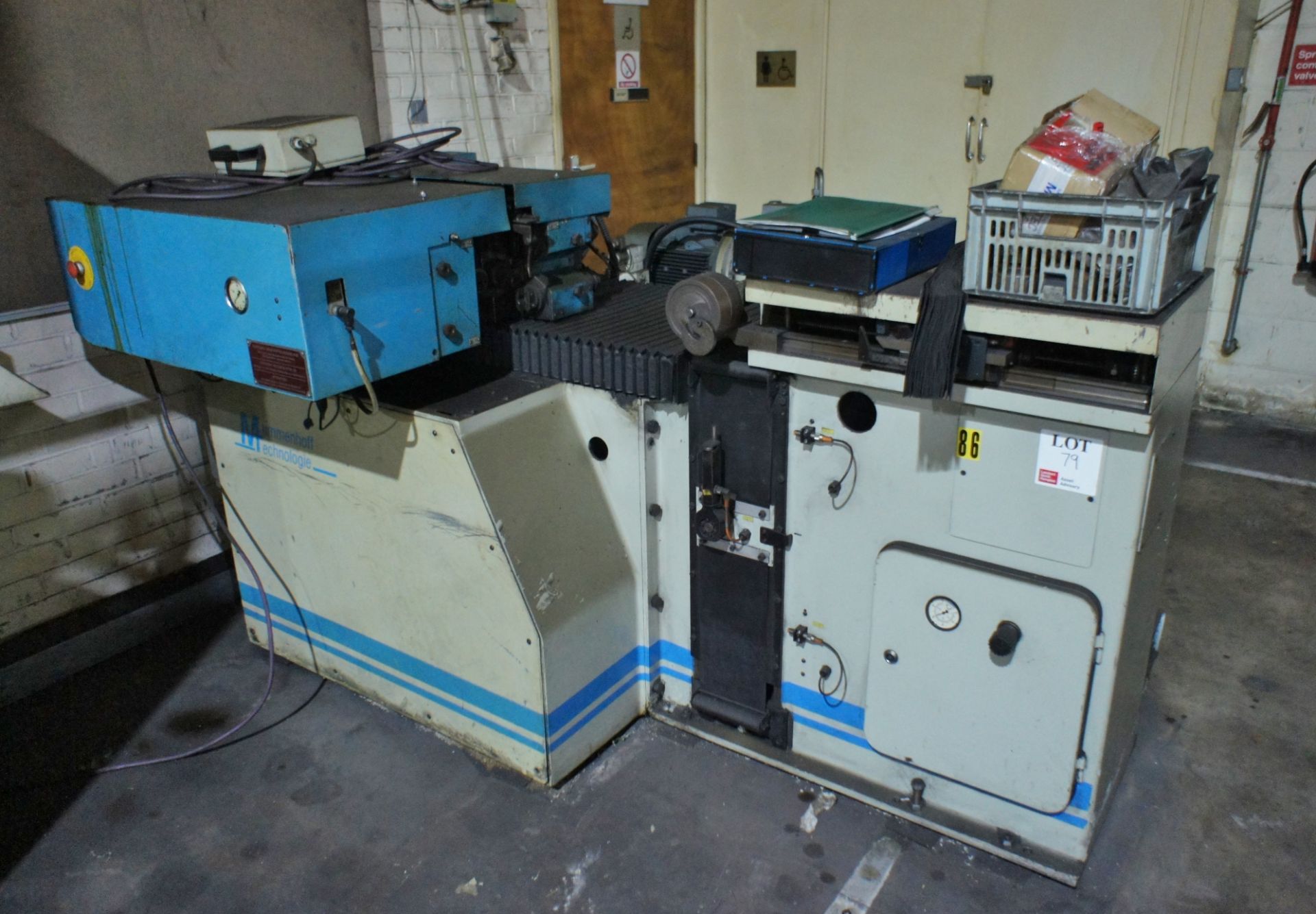 Mummenhoff Technologies PSR 700 automatic smithing and tensioning machine, Serial no. 10309 (2003)