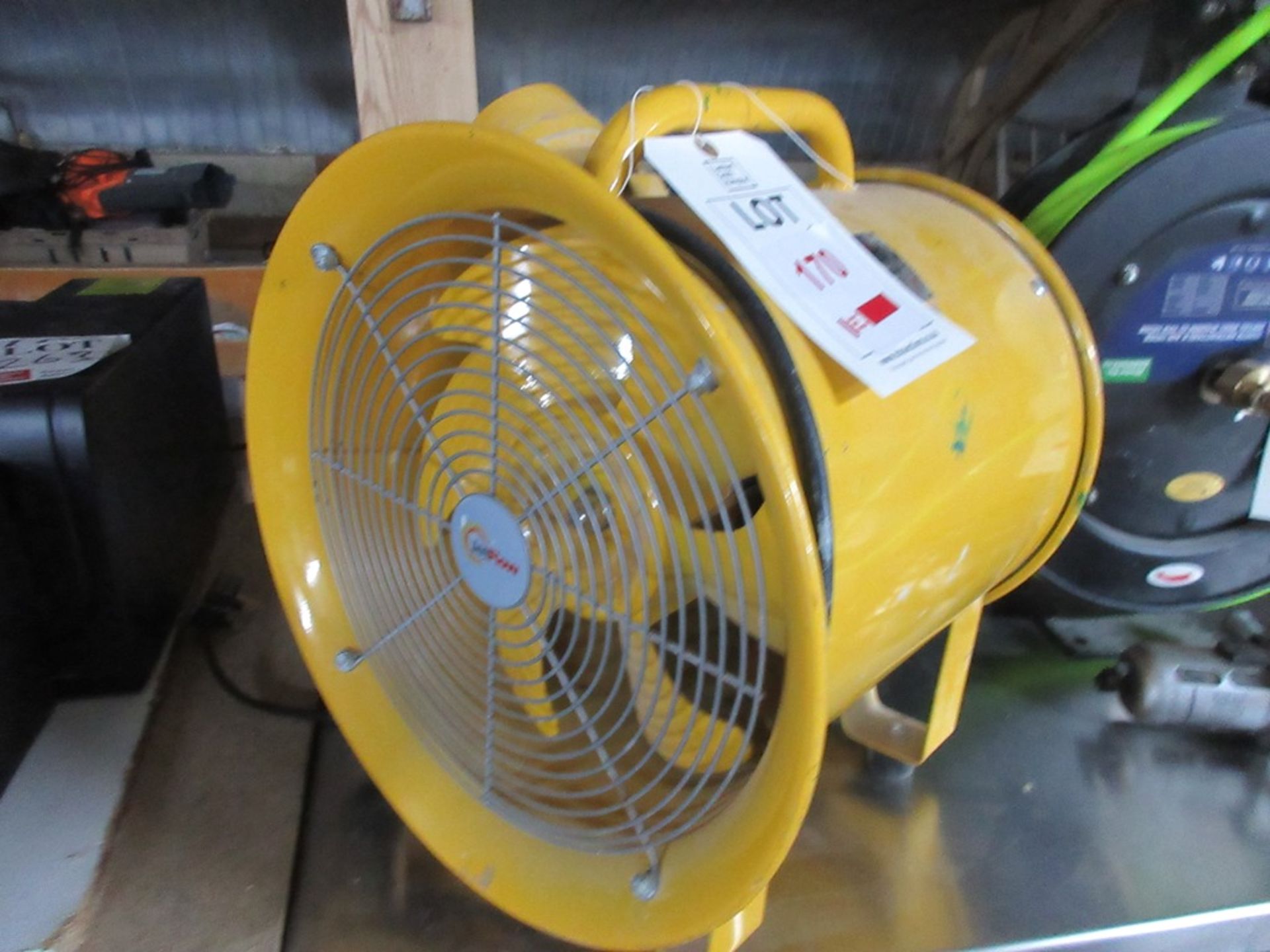 Jet Flow portable explosion proof axial fan, 240v