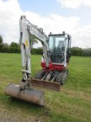 Takeuchi TB230 rubber tracked compact mini digger (2023)
