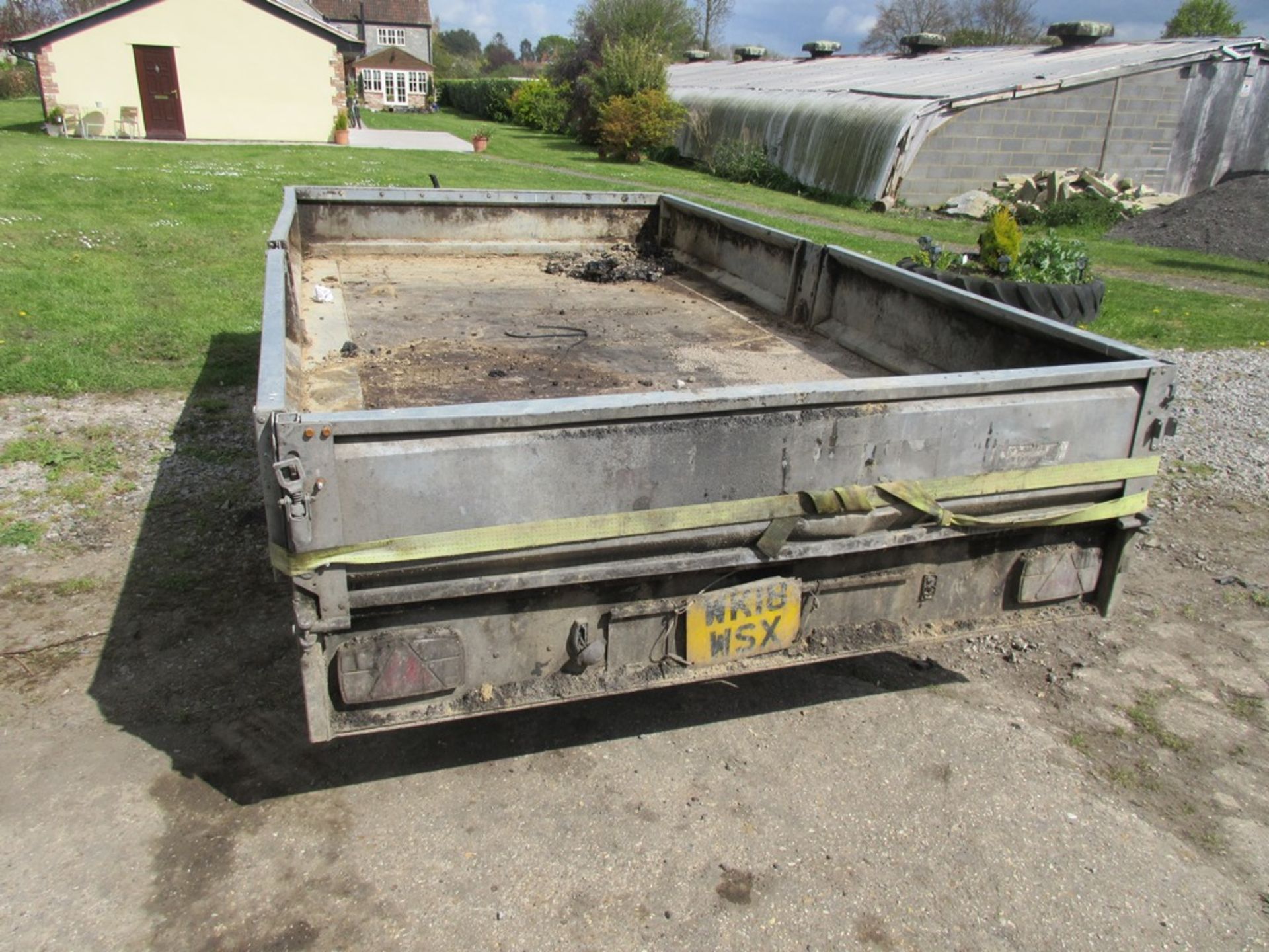 Nugent twin-axle dropside trailer, 3.7m x 2m - Image 3 of 5