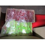 5 x boxes of various colour spectacle frames