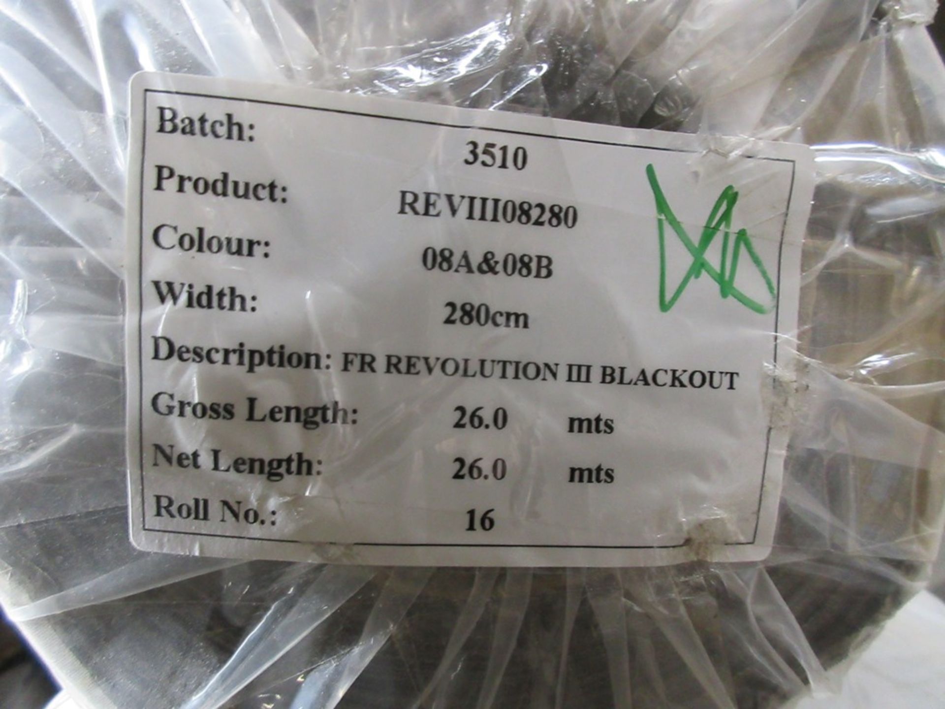 3 x rolls of various length blackout material, colour ref: 08A and 08B, product REVIII08280, width - Image 2 of 3