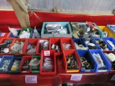 Quantity of storage bins to include junction boxes, screws, switches, cable glands, nuts etc