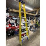 Werner fibre glass step ladder, 7-tread