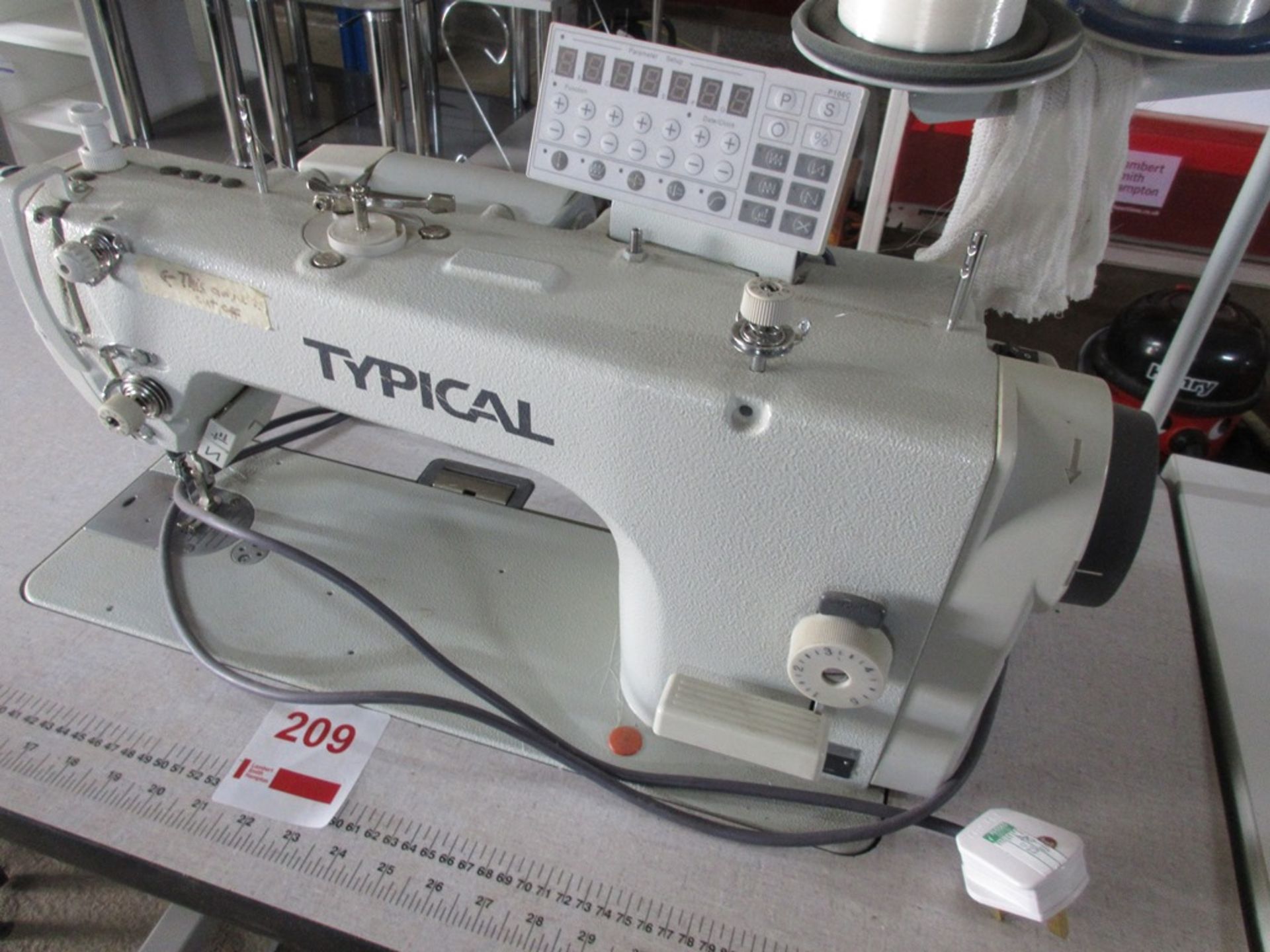 Typical GC6730A flat bed sewing machine, 240v