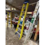 Werner fibre glass step ladder, 7-tread