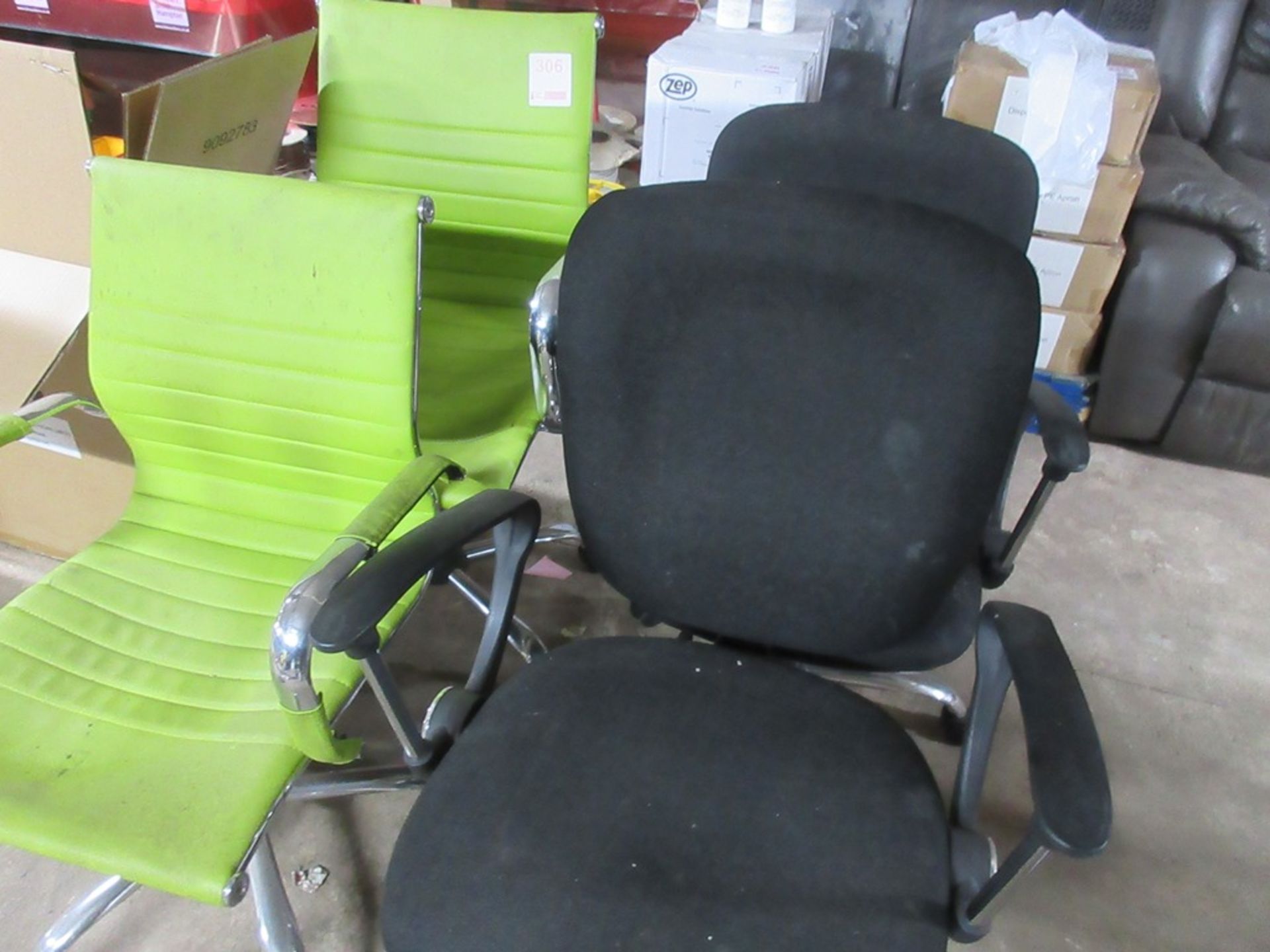 4 x assorted swivel chairs