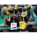 DeWalt assorted cordless drill drivers (spares only)