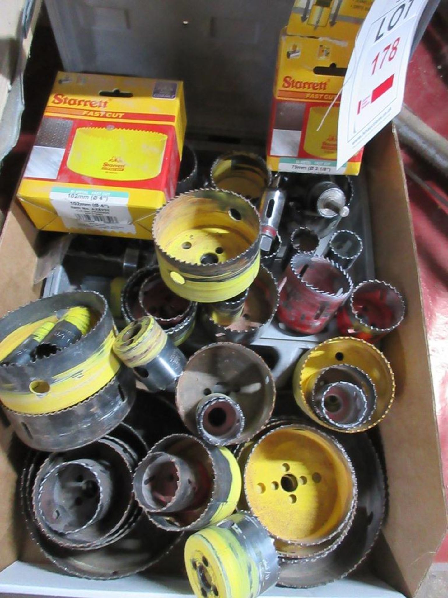 Quantity of assorted size hole saws