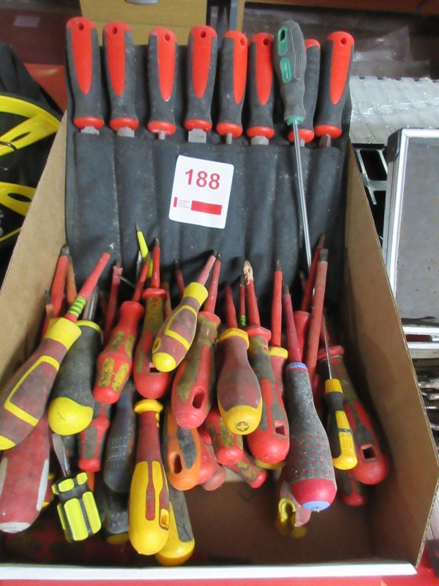 Quantity of assorted screwdrivers and file set